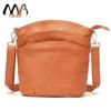 Women's Genuine Leather Bucket Bag - Autumn/Winter Fashion for Middle-Aged Moms