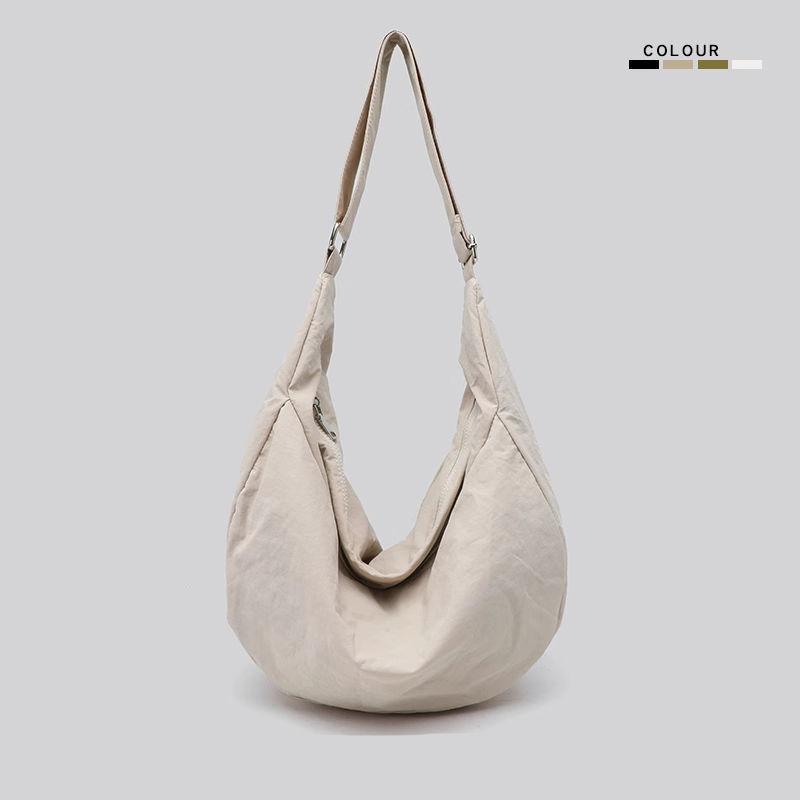 

Корейская версия унисекс ультралегкая спортивная водонепроницаемая нейлоновая сумка-пельмень большой вместимости на плечо/мессенджер