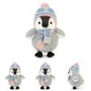 Wear Scarf Hat Penguin Plush Toy Soft Teddy For Kids Bedtime Gift