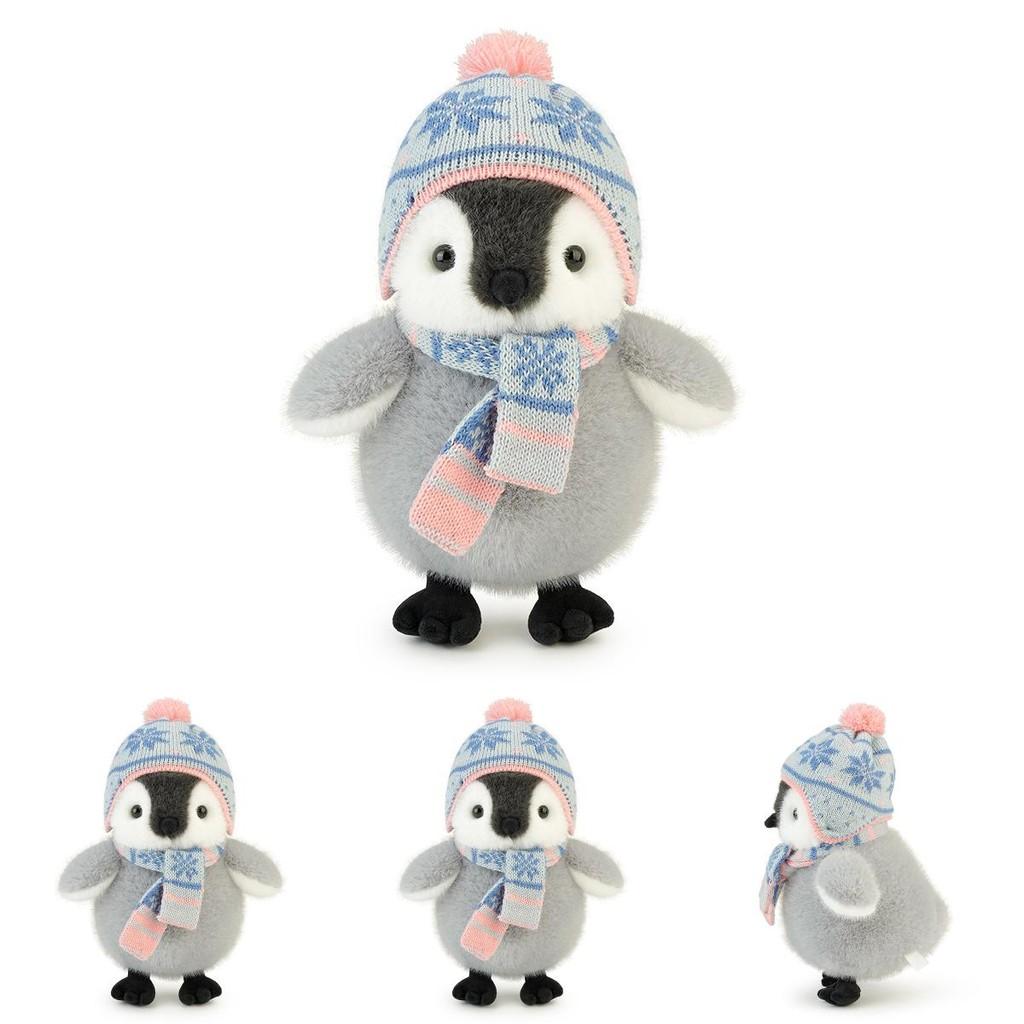 Wear Scarf Hat Penguin Plush Toy Soft Teddy For Kids Bedtime Gift