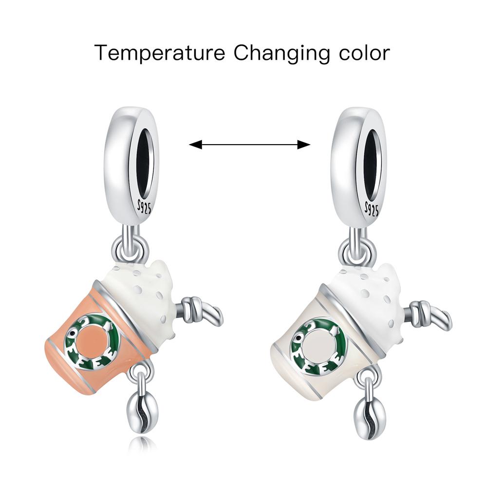 Copper Temperature Change Color Series Pendant Charms Beads Fit Original Wear Bracelets Diy Jewelry Accessory