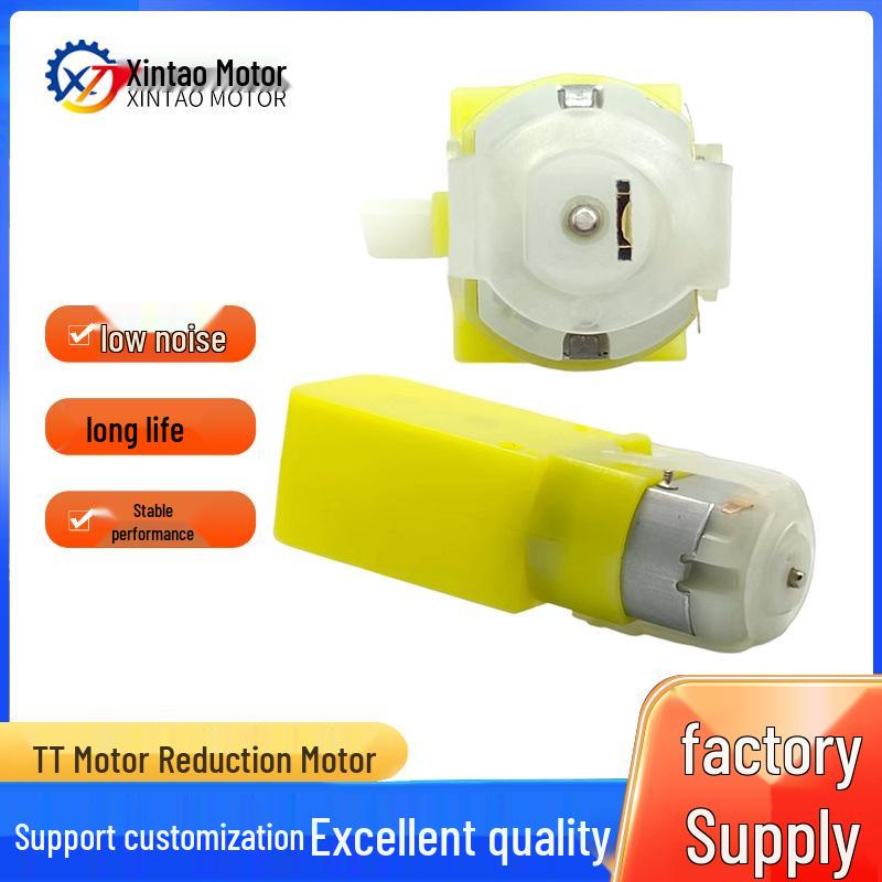 High Precision Low Noise 130 TT Geared DC Motor for Smart Car Automation