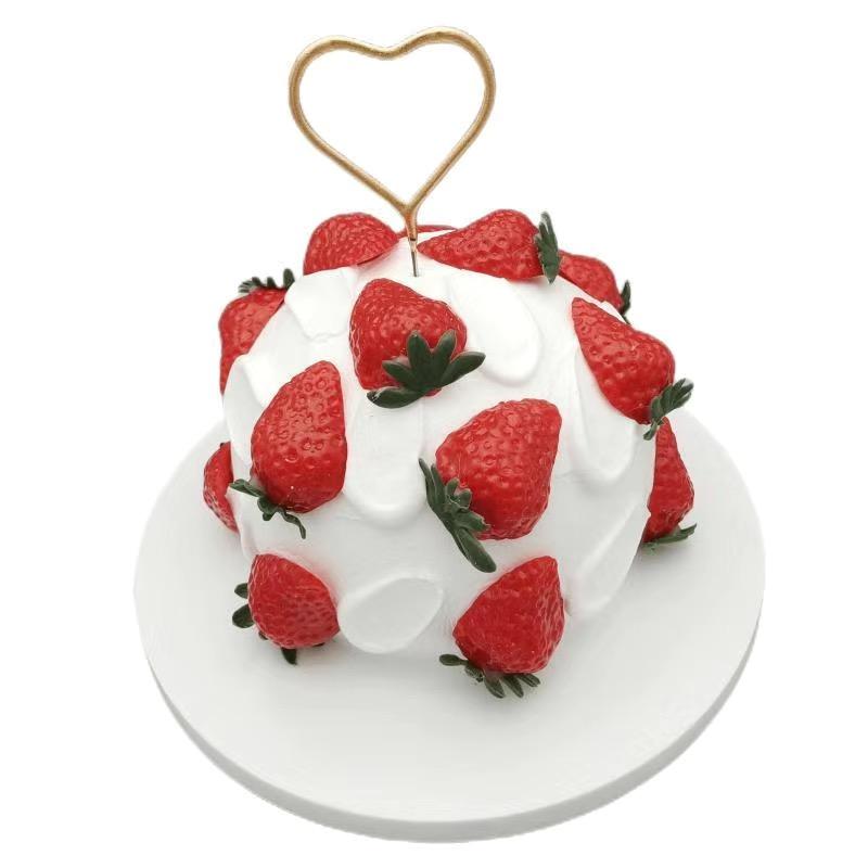 Simulation Cake Model Fake Birthday Cake Sample Cake Shop Showcase Display Decoration Birthday Party Crafts Photography Props