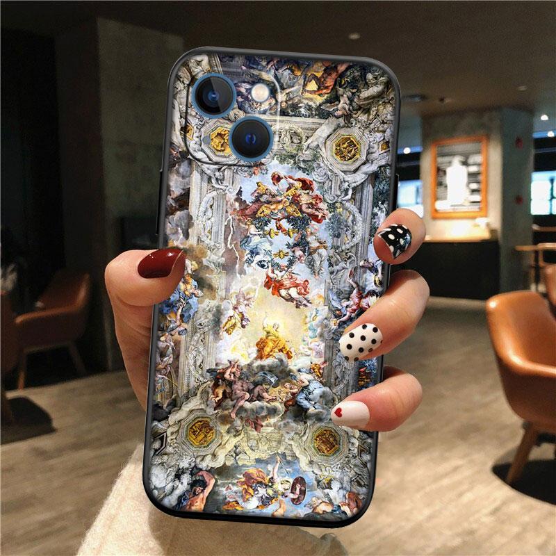 IK31 Fresko Adam Skulptur Engel Neue High-End Muschel Handyhülle für Redmi Note 13 14 Pro+ Plus A3 A3X 13X 13C 13R 14S 14C 14R