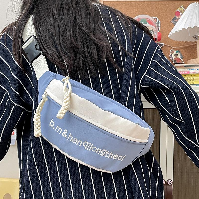 Trend Crossbody Breast Bag Motorcycle Bike Riding Backpack Casual Small Bag Women's Running Sports Crossbody Bag