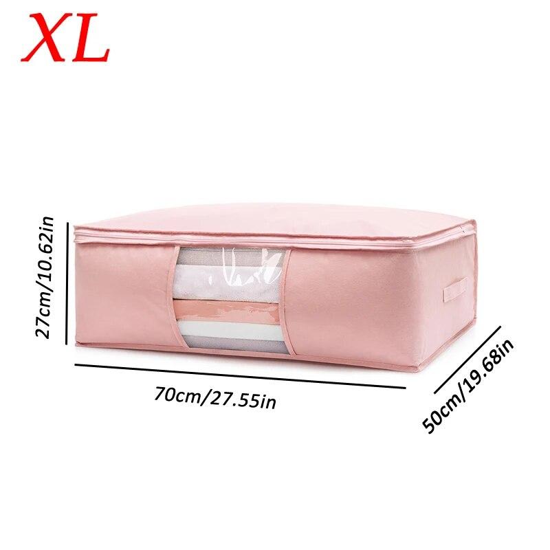Foldable Bag for Storag Clothes Non-Woven Clothing Organizer Wardrobe Closet Organizer Pillow Quilt Blanket Bag Home Organizer