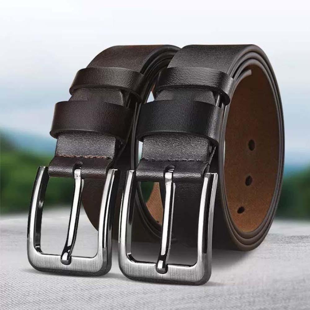 Texture Men Wide Belt Retro Jeans Waistband Classic PU Leather Belt Ornament