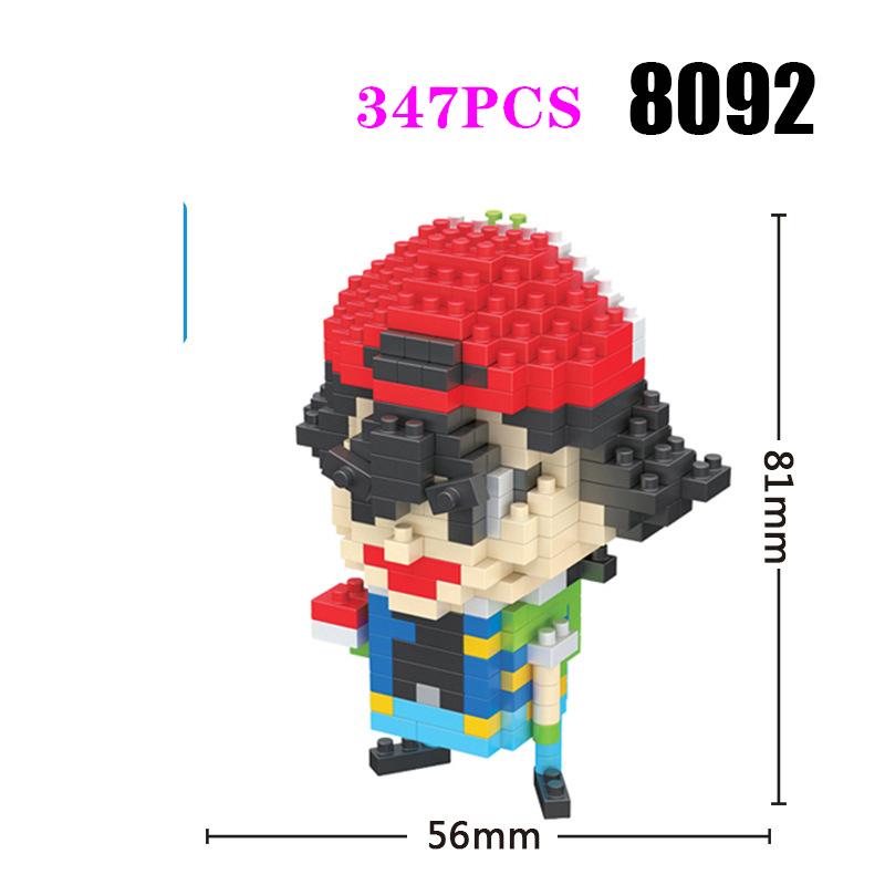 Anime Pokémon Building Blocks Assembly Anime Charizard Doll Blastoise Bulbasaur Gengar Bricks Figures Toy for Kid Gift