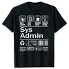 System Administrator Product Label Printed Cotton TShirt Summer 2026 Unisexs and Womens Short Sleeve Shirt