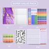 Cross-border Exclusive A6 Gold Foil Macaron PU Leather Hobonichi-Style Budget & Event Planner Notebook