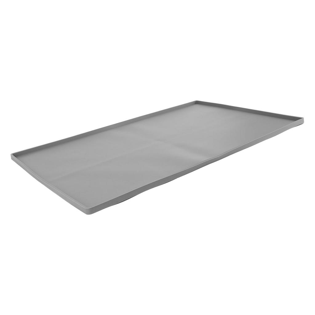 Silicone Coffee Machine Mat for Countertops Non Slip Shock Absorption Coffee Bar Mat Under Coffee Maker Mat Gray