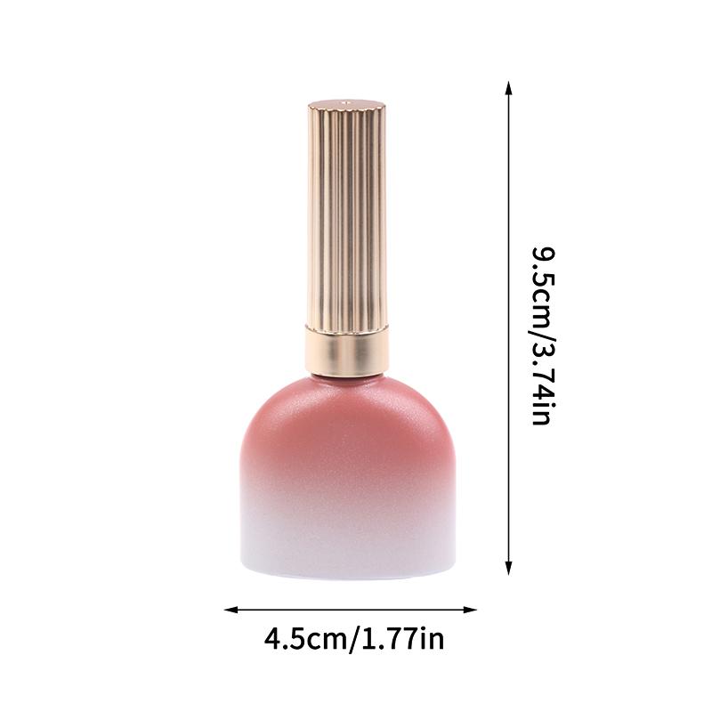 Empty Gel Packaging Refillable Cosmetic Pot Manicure Oil Dispenser 15ml Mini Glass Nail Polish Bottle with Brushes