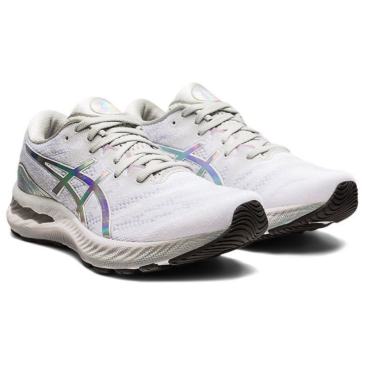 Asics  Gel Nimbus 23 Platinum Women Sneakers Grey Glacier-Grey White 1012B132-020