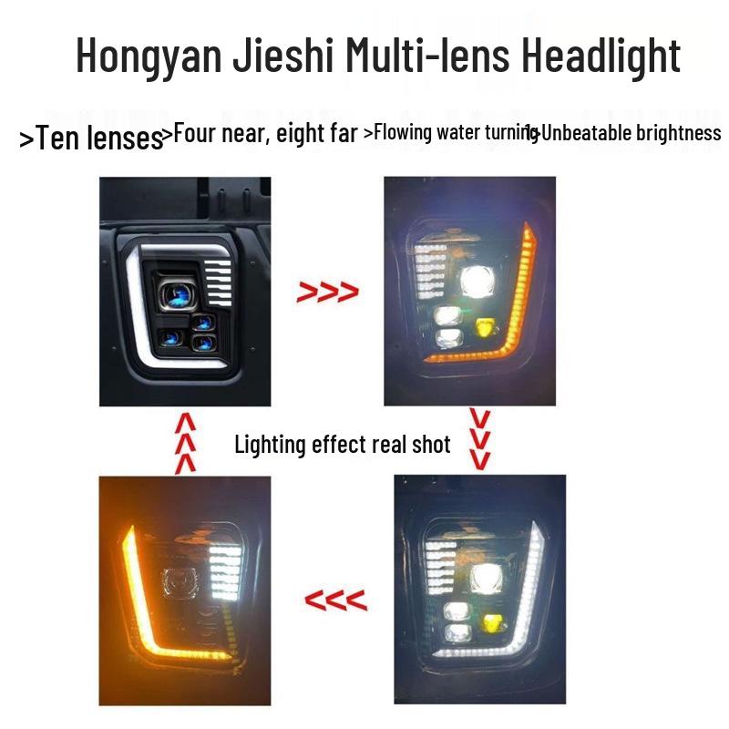 SAIC Hongyan JieShi LED Super Bright Headlight Assembly for King Kong M500 C100 C500 Multi-Projector