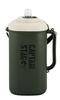 CAPTAIN STAG PET Bottle Holder PET Bottle Cooler for 2L with Ice Pack, 3 Cups, Shoulder Strap, Dark Green UE-2038