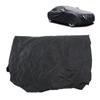 Black Car Cover Waterproof Windproof Dustproof UV Protection Scratch Resistant with Reflective Strips for Trucks Off