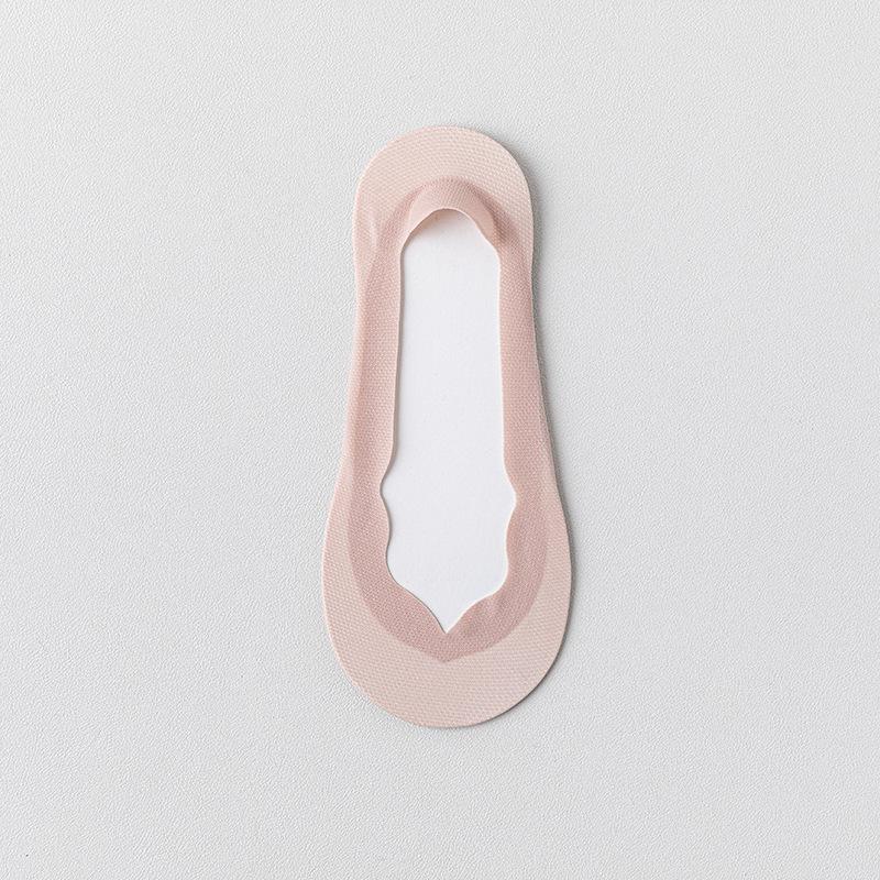 Summer Ultra-thin Breathable Sock Slippers Solid Color Ice Silk Low Cut Boat Socks Silicone Anti-slip Invisible No Show Socks