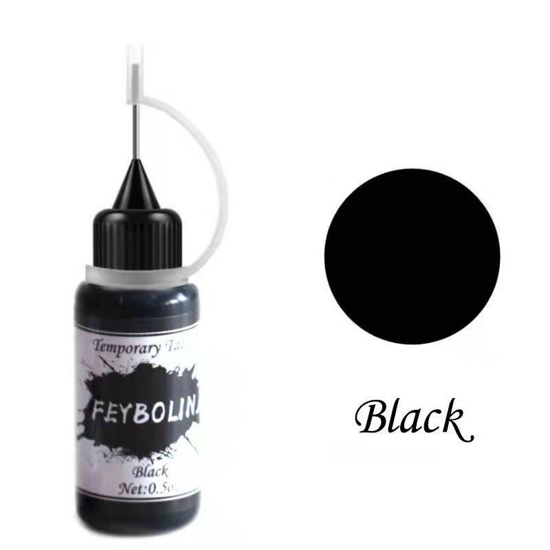 Temporary Tattoo Indian Henna Tattoo Ink Body Art Paint Semi-Permanent Makeup Pigment No Pain Eyebrow Eyeliner Beauty Supply Diy