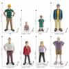 Hand Painted Miniature People Model Realistic Detailed People Action Figure  Cake Toppers