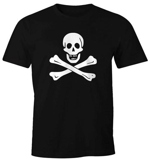 Mens T-Shirt Pirate Skull Jolly Roger Edward England Carnival Fun Shirt-