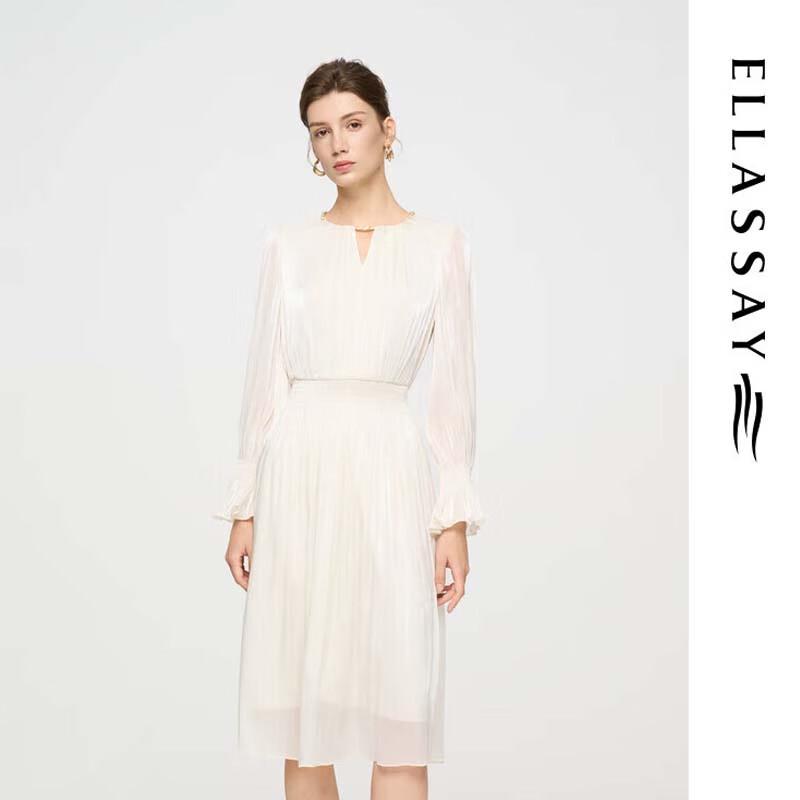 ELLASSAY Women's French Flowy V-Neck Dress
