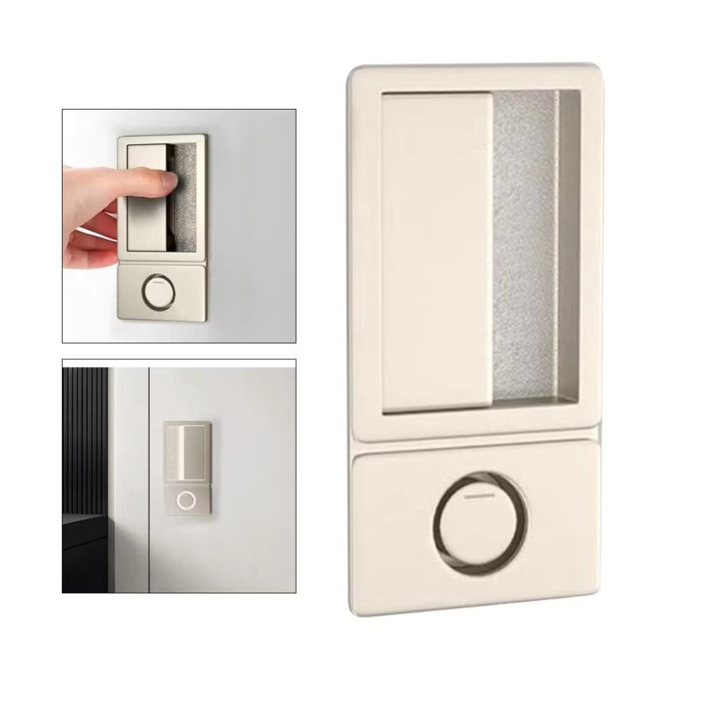 Design Senza Maniglia Serratura Magnetica per Porte Finitura Nera Maniglia a Incasso Porte Interne