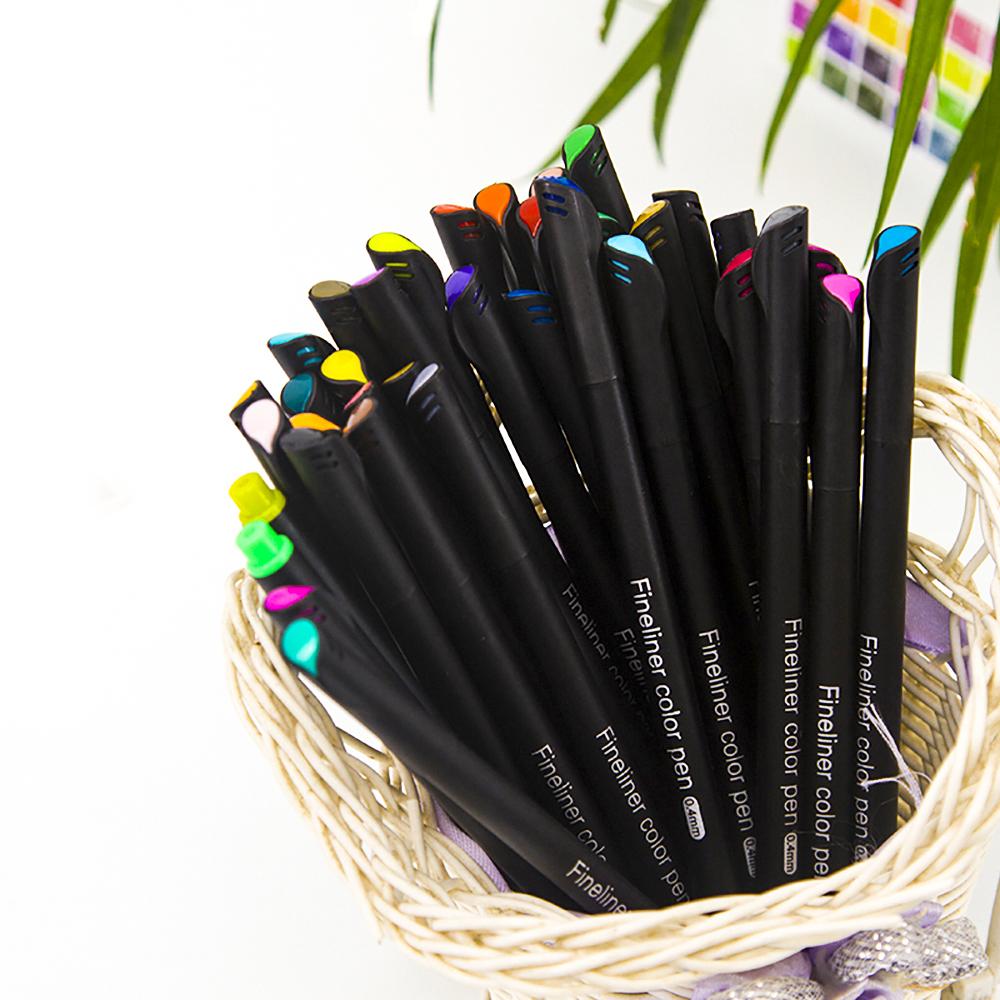 12 Leuchtende Farben Fineliner Farbige Stifte 0,4 mm Feine Spitze Farbige Stifte Marker Set für Journaling Notizen Schreiben Zeichnen