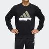 adidas Sweatshirts Men's Black Crew Neck Moderate Regular FM9405