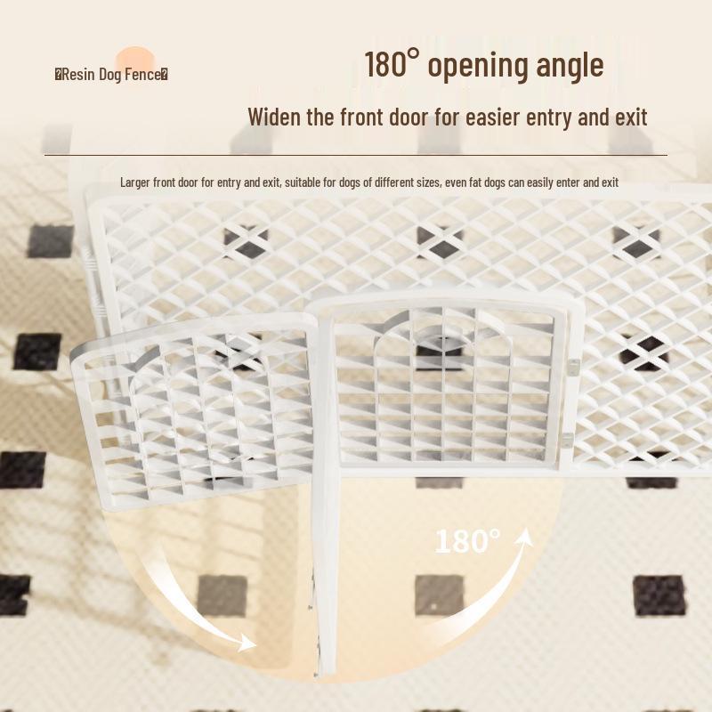 Indoor Plastic Pet Fence for Dogs - Home Ground & Cage