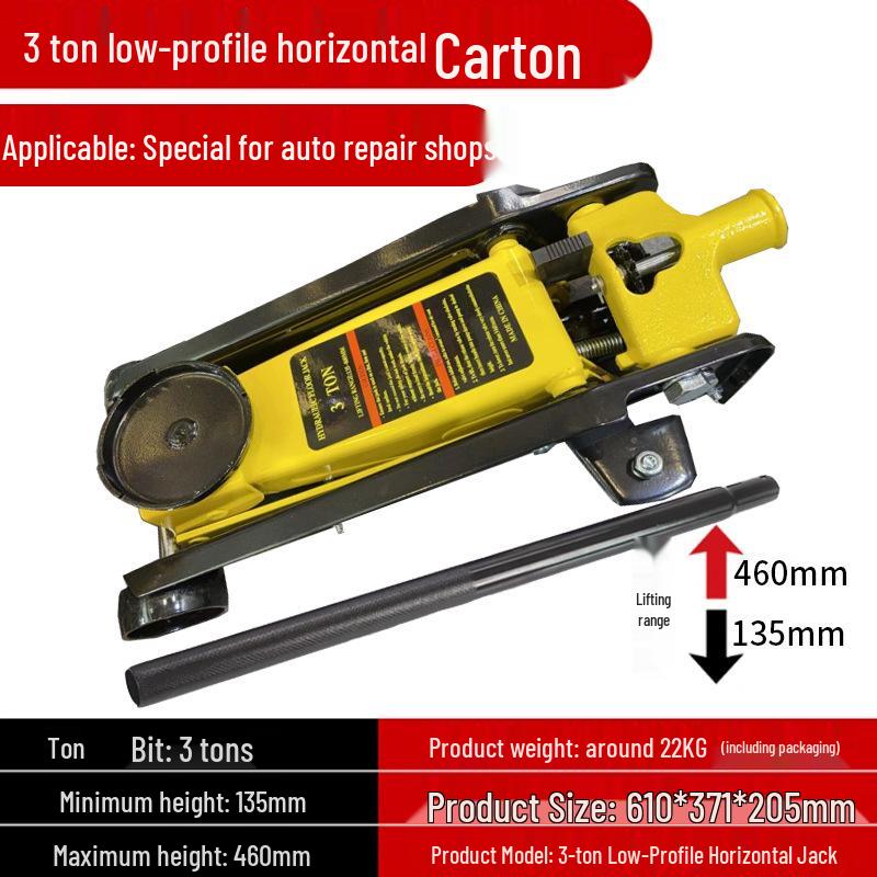 Hand-Operated Car Hydraulic Jack: 5-50 Ton Capacity for Tire Repair