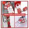 1 Set Electrical Lockout Tagout Kit Hasps Plug Lockout Loto Safety Locks Hanging Tags Keys and Storage Bag
