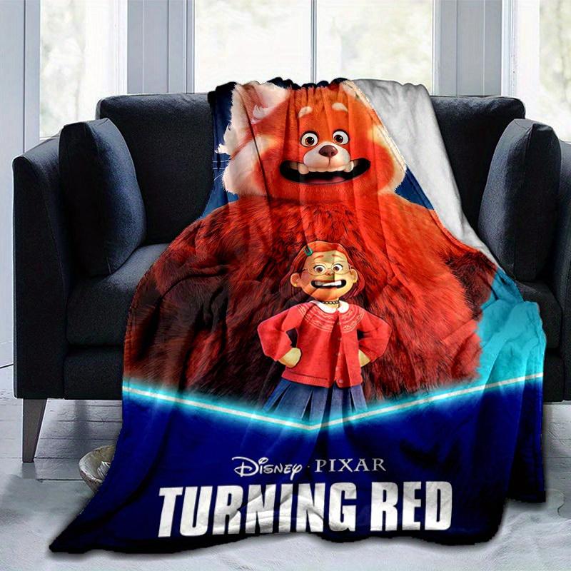 1 Stück, Disney Rot wie die Pubertät Roter Panda mit Mädchen Perfekt für Heimdeko, Sofadecke, Outdoor-Decke, Geschenk, Flanell-Überwurf