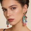 Alloy Acrylic Marine Animal Dangle Earrings  Minimalist Statement Earrings Women Jewelry Accessories