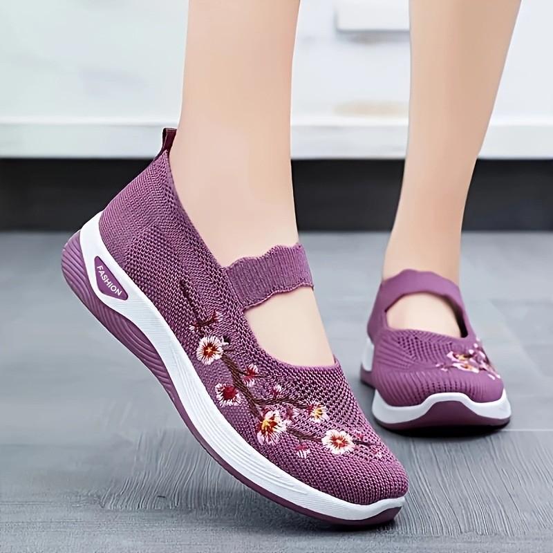 Women's Shoes, 2025 Autumn, Old Beijing Cloth Shoes, Soft Bottom, Comfortable, Middle-aged and Elderly Mother Shoes
