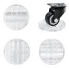 Caster Stoppers, Prevents Dents On Tatami Mats, Sofas, Anti-Slip Caster Protection, Wheel Chocks, Furniture, Chair Legs, Scratch Prevention, Transpare