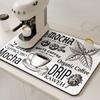 Large Coffee Machine Mat Absorbent Kitchen Dish Drying Mats Dry Drain Pad Tableware Non-slip Draining Placemat Home Decoration