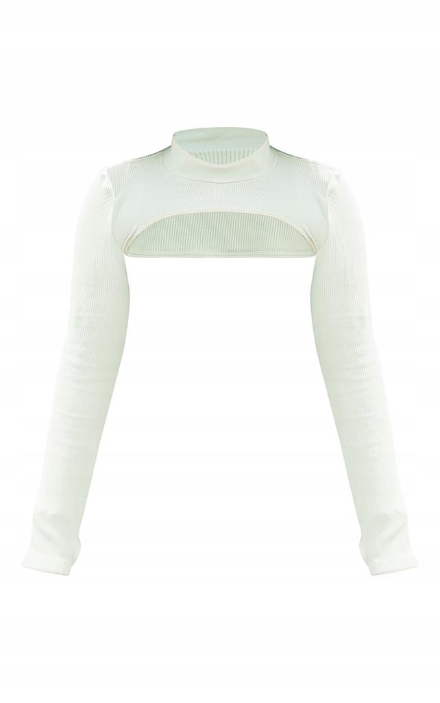 Prettylittlething Plus Bluzka Zielona Xl 1Z3G6_A*