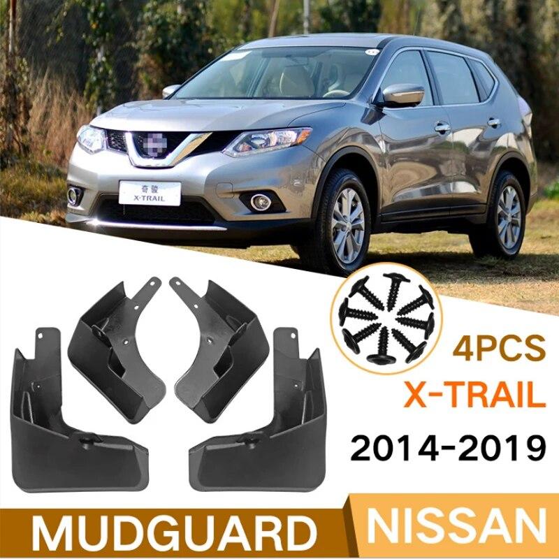 Set Molded Car Mud Flaps For Nissan X-Trail Rouge T32 2014 -  Xtrail Splash Guards Mud Flap Mudguards Fender Styling