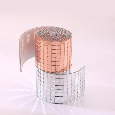 Mosaic Glass Mirror KTV Patch Self-adhesive Glass Lens Wall Sticker DIY Home Wall Decoration Door Frame
