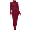 Long Sleeve Stretch Polyester Elegant Bodycon Dress For Office Women