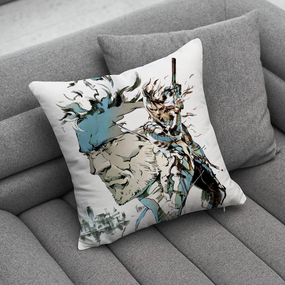 MMetal Gear SSolid Creative patterned pillowcases for interior decoration office living room home