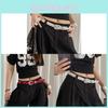 Y2k Star Waist Belt For Women Crafted In Pu Leather With Gold Alloy Buckle Retro Fashion Accessory For Summer