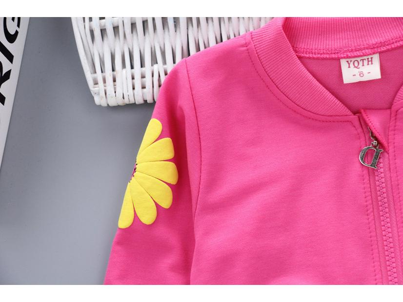 Spring & Autumn Fashion 3-Piece Set for Baby Girls: New Style Children's Clothing