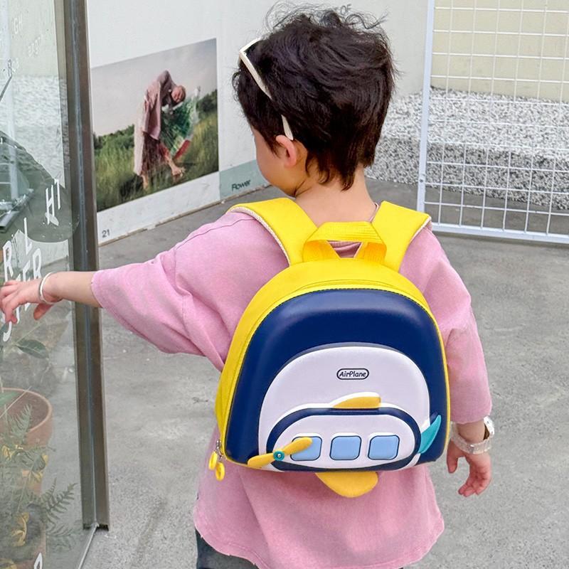 Creative kindergarten backpack new cute EVA hard shell backpack 4-6 year old baby airplane school bag
