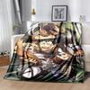 Attack on Titan Flannel Blanket Soft Warm All-Season Throw, Design for Camping, Car Travel, Hiking Sofa, Bed, Office Perfect Gift for Parties