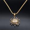 Witchcraft Retro Sun Goddess Necklace for Women/Men Stainless Steel Gold Color Vintage Necklaces Jewerly Collar Mujer NHH16S02