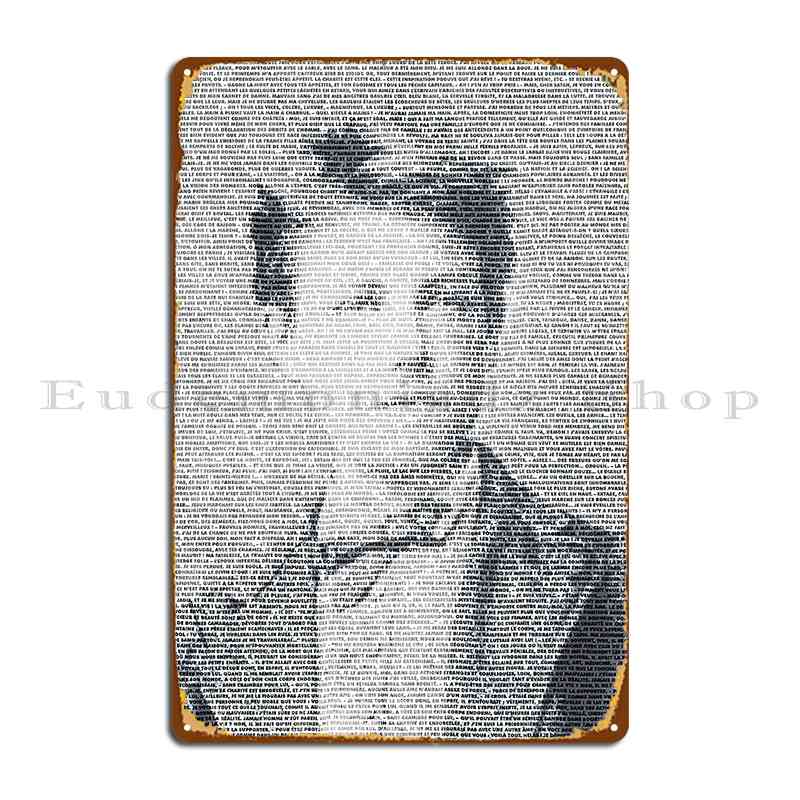 

DORA Tin Sign Arthur Rimbaud The Greatest French Poet Drawn Metal Plaque Poster Custom Painting Garage Cave Cinema Tin Sign Poster 20x30cm（7.8x11.8inch）