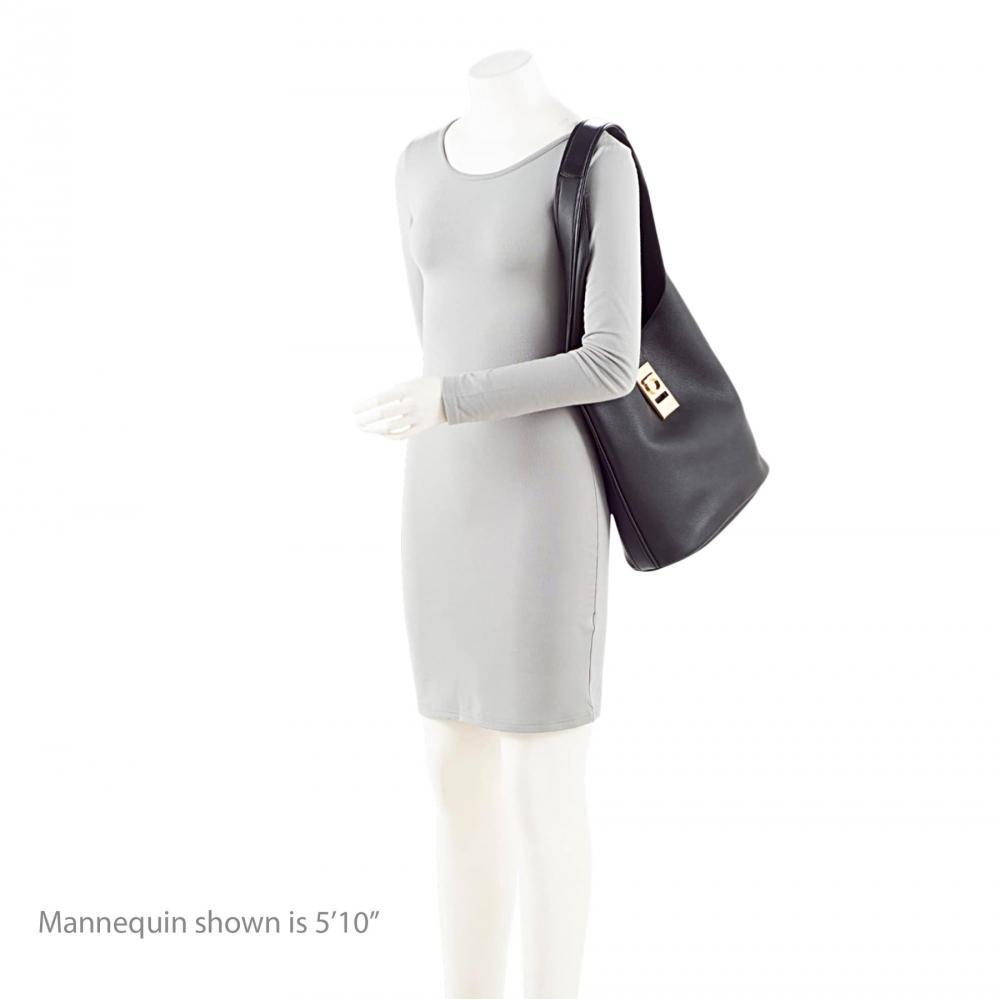 Salvatore Ferragamo Archivo Gancio Large Hobo Black