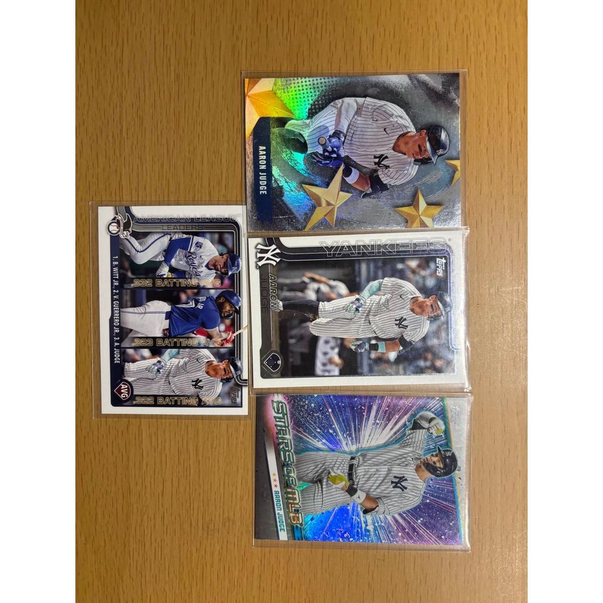 Used Aaron Judge MLB Baseball Card Set of 4
