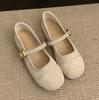 Gentle Inner Height Increase Mary Jane Shoes Women's Shoes 2025 New Spring Shallow Mouth Round Head with Skirt Single Shoes
